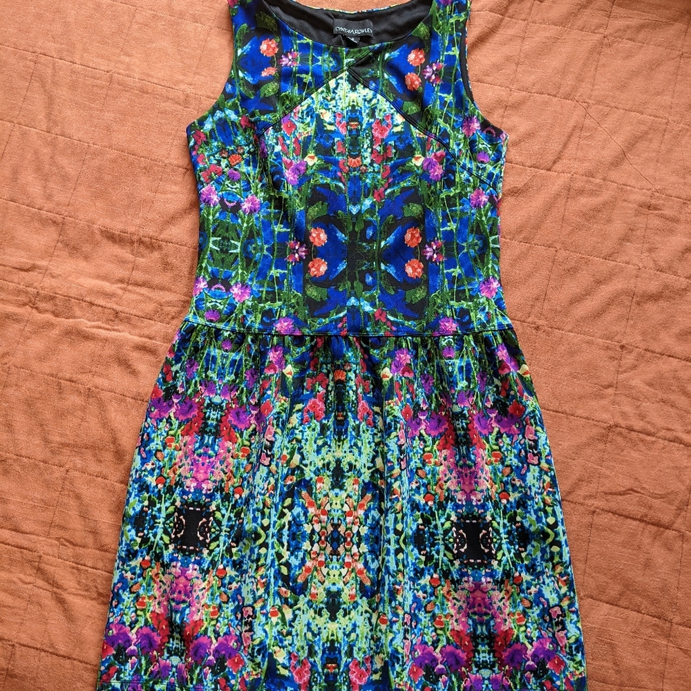 Cynthia Rowley watercolor sheath dress
